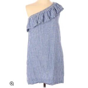 Madewell One Shoulder‎ Ruffle Dress